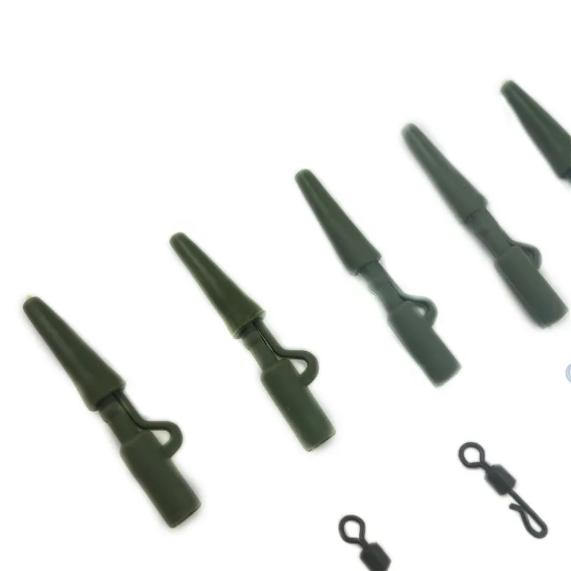 

1Set 40pcs Carp Fishing Lead Clips Quick Change Snap Clips Tail Rubber Connector For Carp Fishing Rigs Fish Tool Accessories