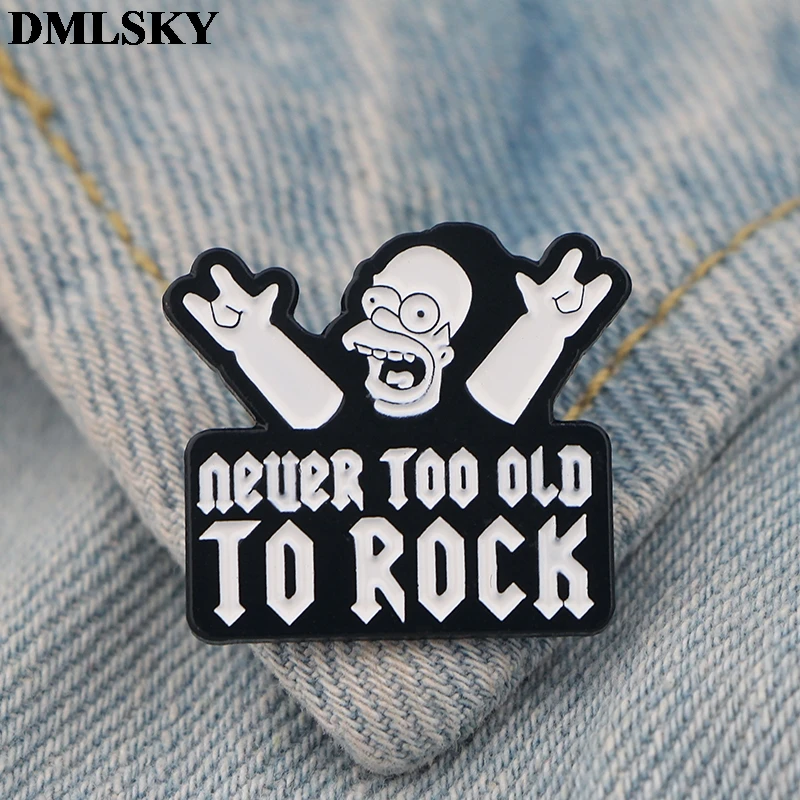 

DMLSKY Cartoon Fashion Enamel Pins and Brooches Women and Men Lapel Pin Backpack Badge Tie Pin Hat Pins Jewelry M3794