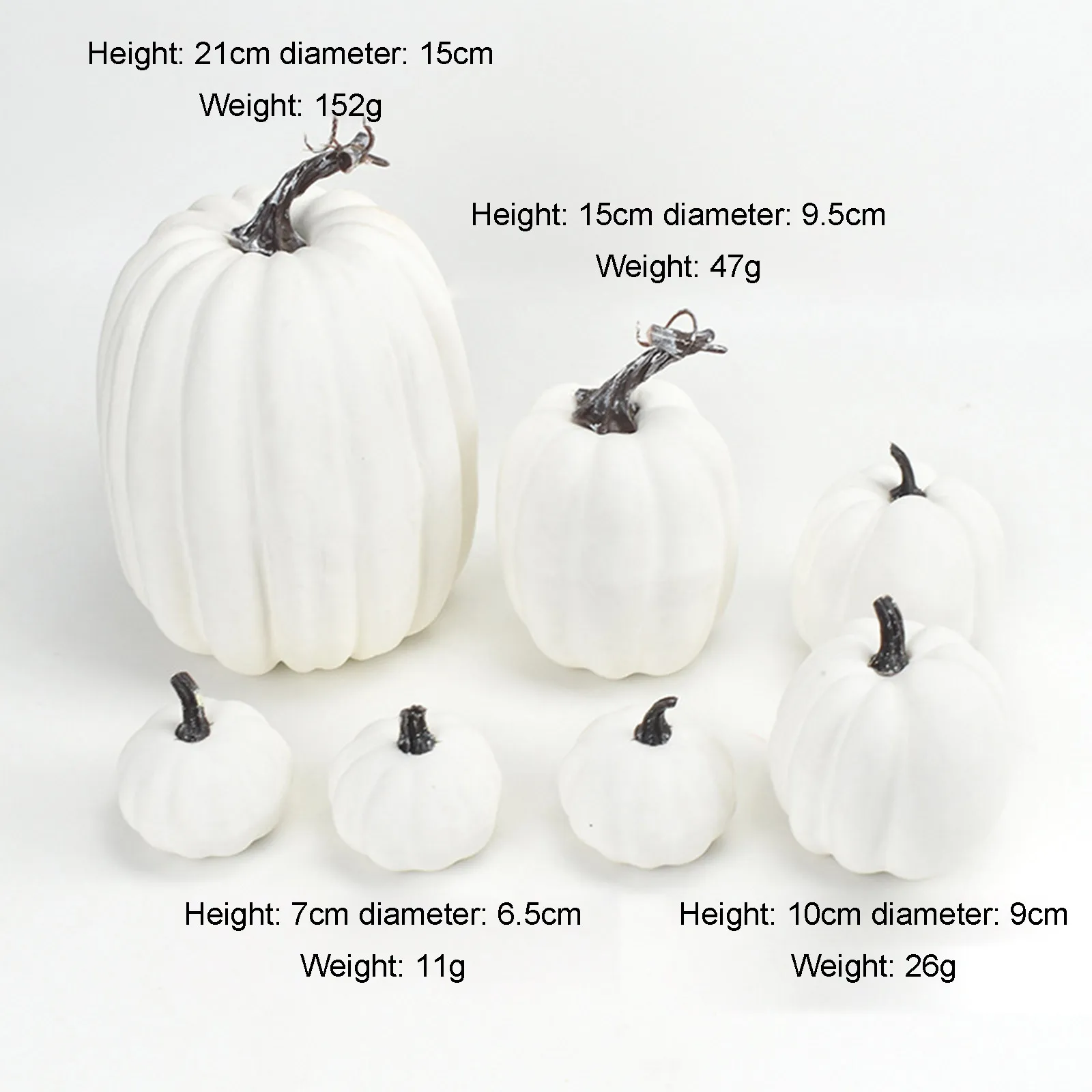 7Pcs Halloween Simulation Pumpkin Model Artificial Craft Fall Harvest Decoration ornament crafts miniature ornament resin crafts resin wedding buttons monks figurine decor