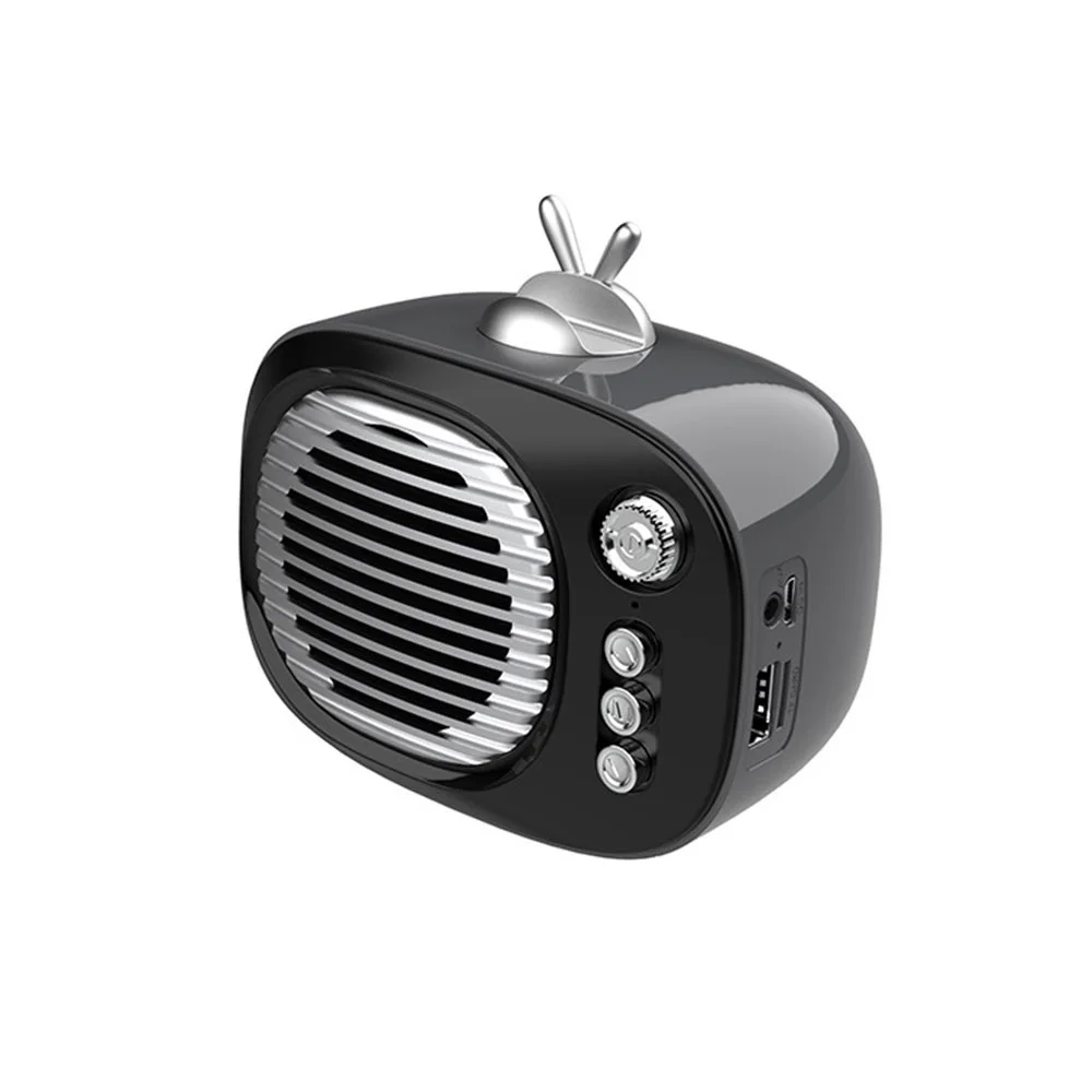 

X7 Bluetooth Music Speaker with Phone Holder Portable Mini Retro Audio Player TF Card FM AUX for Birthday Christmas Boyfriend