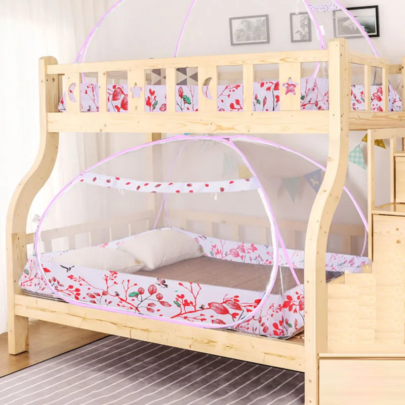 Student Bunk Bed Mosquito Net Double-Door Dormitory Mongolian Yurt Netting Portable Tent Canopy Curtains 1Piece | Дом и сад