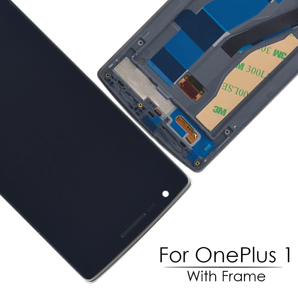 5," OTMIL для ONEPLUS One рамка сенсорного ЖК-экрана дигитайзер Замена для Oneplus One One1 дисплей A0001