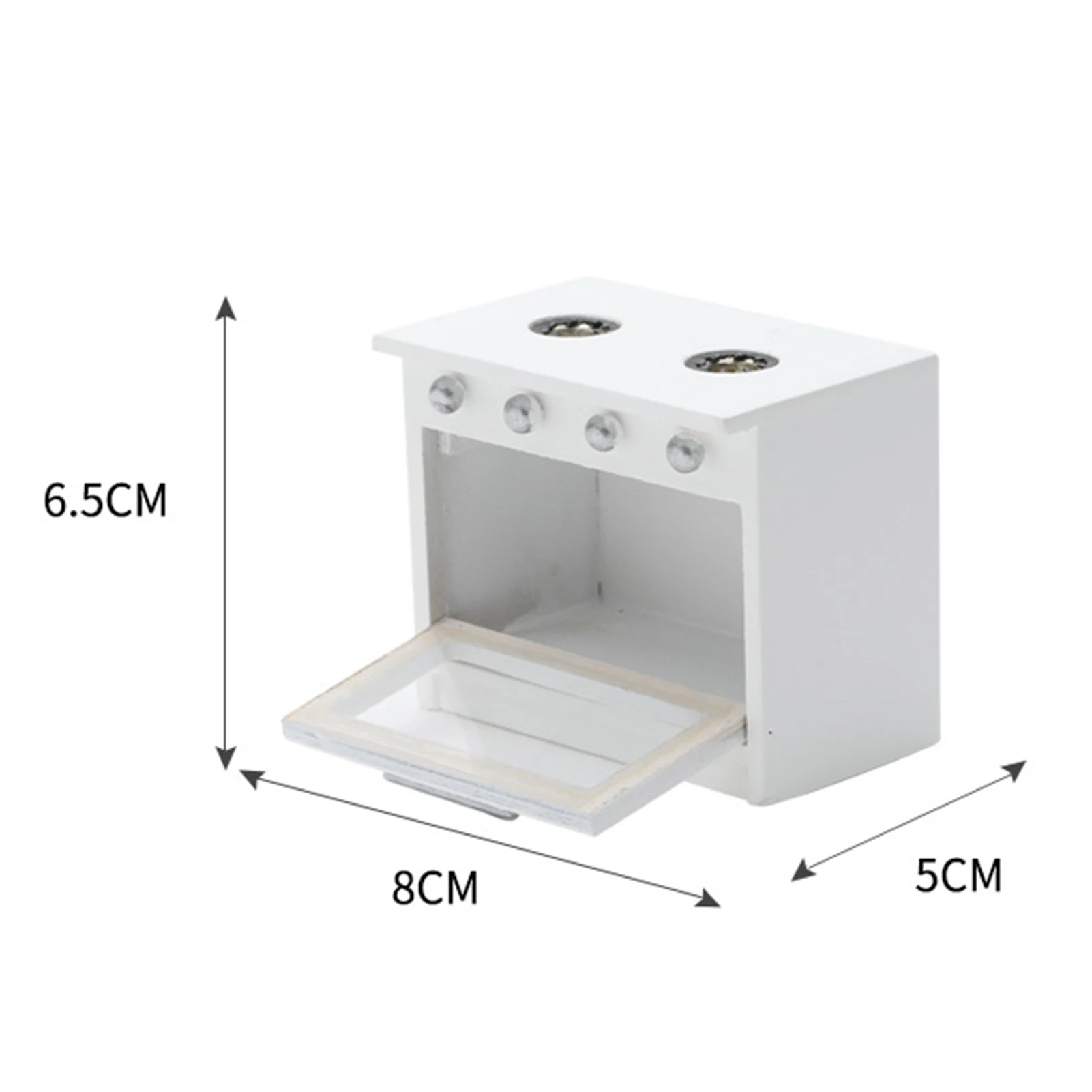 Kids Toy Mini Furniture Play Simulation Kitchen Gas Stove Model for Doll House Decor Birthday Christmas Gift