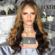 JRX волосы бразильские волнистые человеческие волосы парики Смешанные со светлыми цветными кружевными передними париками предварительно сорванные натуральные волосы 8-26 дюймов для женщин