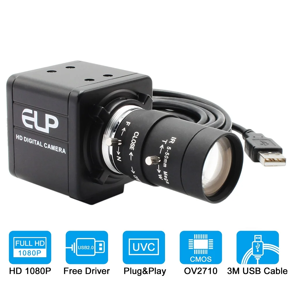Usb-Camera Webcam Cs-Lens Video Skype Manual-Zoom 120fps Varifocal Mini Pc Full-Hd 1080P