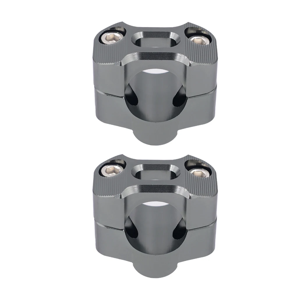 Titanium as describ 1 пара руля мотоцикла CNC алюминий 28 мм крепление Riser зажимы - Цвет: Titanium as describ