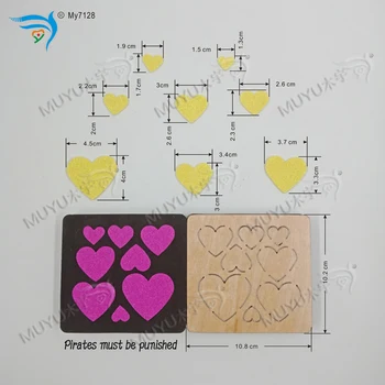 

Shape of love bow wooden dies Scrabooking MY7128