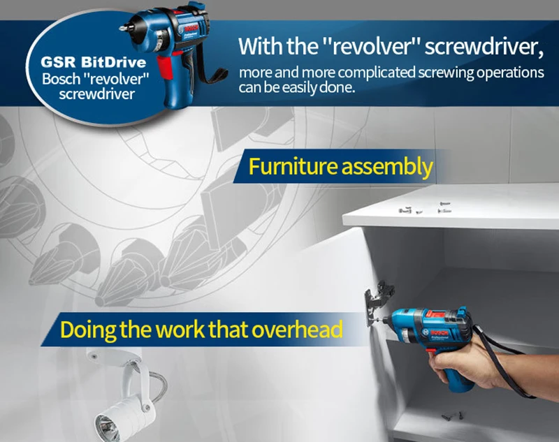 BOSCH GSR BitDrive Профессиональный пистолет электрическая отвертка перезаряжаемая