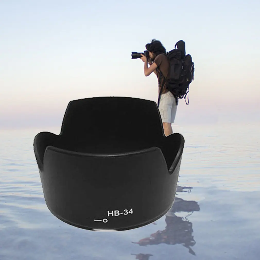 Professional Lens Hood Replace HB-34 Petal Lens Hood For Nikon AF-S DX NIKKOR 55-200mm f/4-5.6G ED Lens