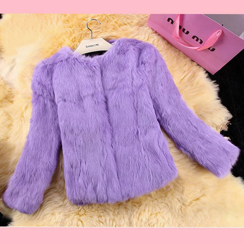 

2019 Autumn and winter whole skin rabbit fur coat outerwear women short style slim real rabbit fur jacket