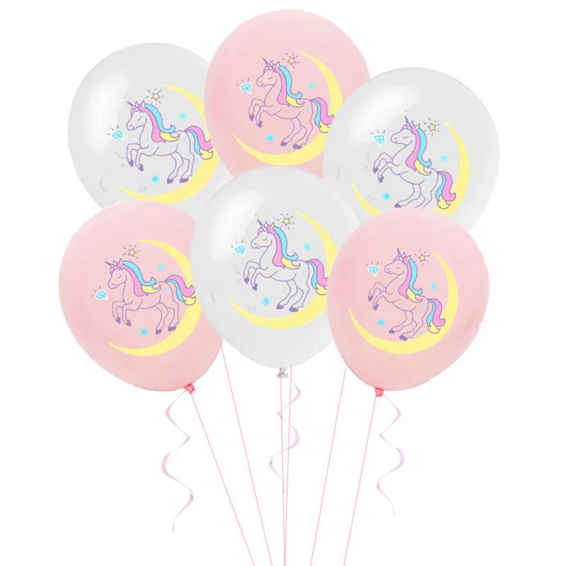 5 White 5 Pink 10 шт. 12 дюймов Единорог воздушный шар "Конфетти" Набор для дня рождения, вечеринки, свадьбы, украшения для детского душа, вечерние принадлежности с единорогом - Цвет: 5 White 5 Pink