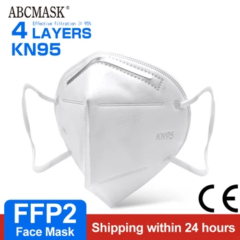

200 PCS FFP2 face mask KN95 facial masks filter maske Mouth mask anti dust kn95 mask mascaras mascarilla ventilation