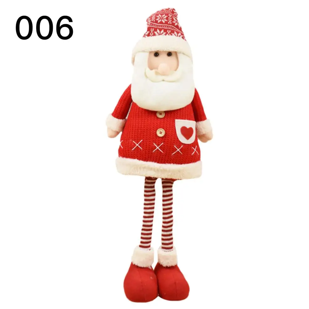 75cm santa501 Рождественские куклы удлиненного типа Снеговик Лось Санта Клаус кукла рождественские украшения для дома орнамент с рождественской елкой детский подарок - Color: 75cm santa501