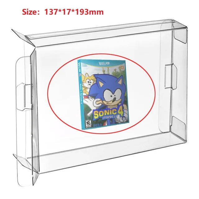 

Ruitroliker 30pcs Clear Box Case Sleeve Protector for Wii U Games Box
