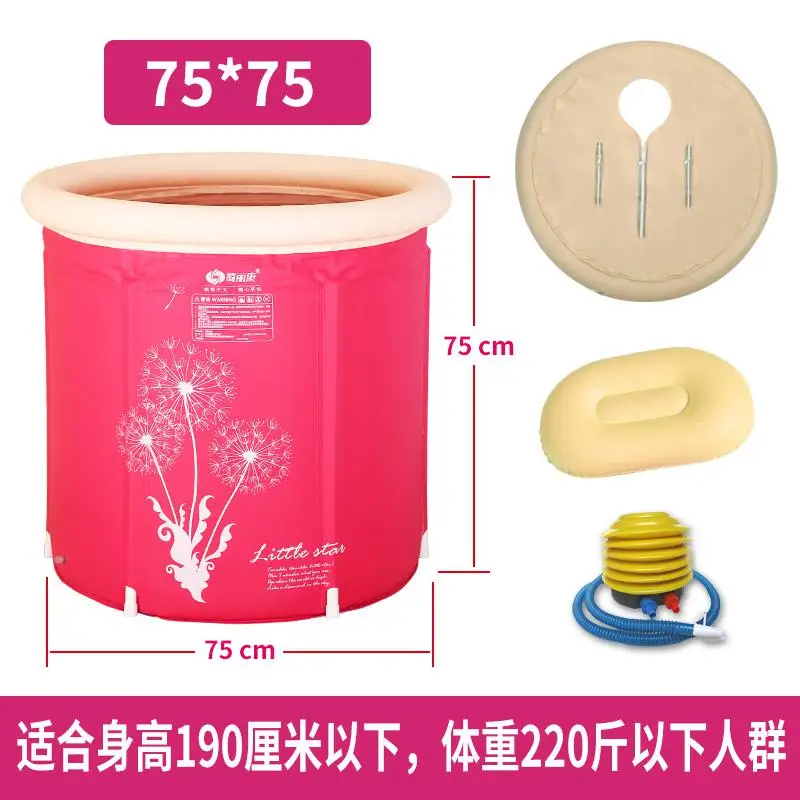 21%Folding Bathtub Home Large Adult Bath Barrel Thickening Children Folding Bucket Inflatable Small Apartment - Цвет: style 6