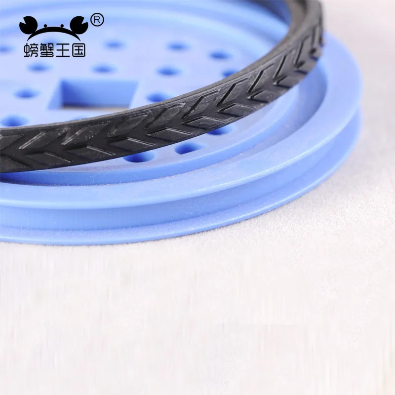 

Crab Kingdom Science And Technology Small Car Accessories Rubber Wheel Plastic Tire Thick 6 Mm