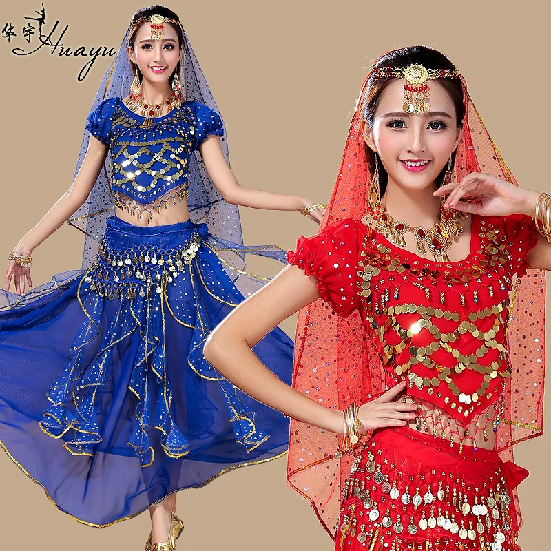

Huayu Dance Spring And Summer New Style Belly Dance Clothes India Dance Costume Stage Performance Set