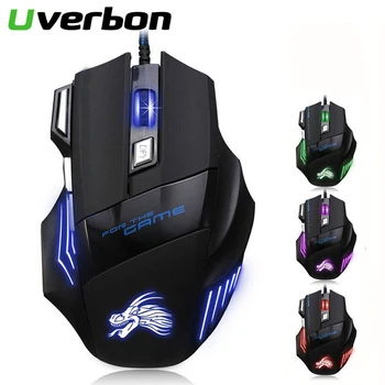 

Professional USB Wired Gaming Computer H7 Mouse 5500 DPI Optical LED Lighting Mouse Gamer for Computer Overwatch Pubg Dota 2