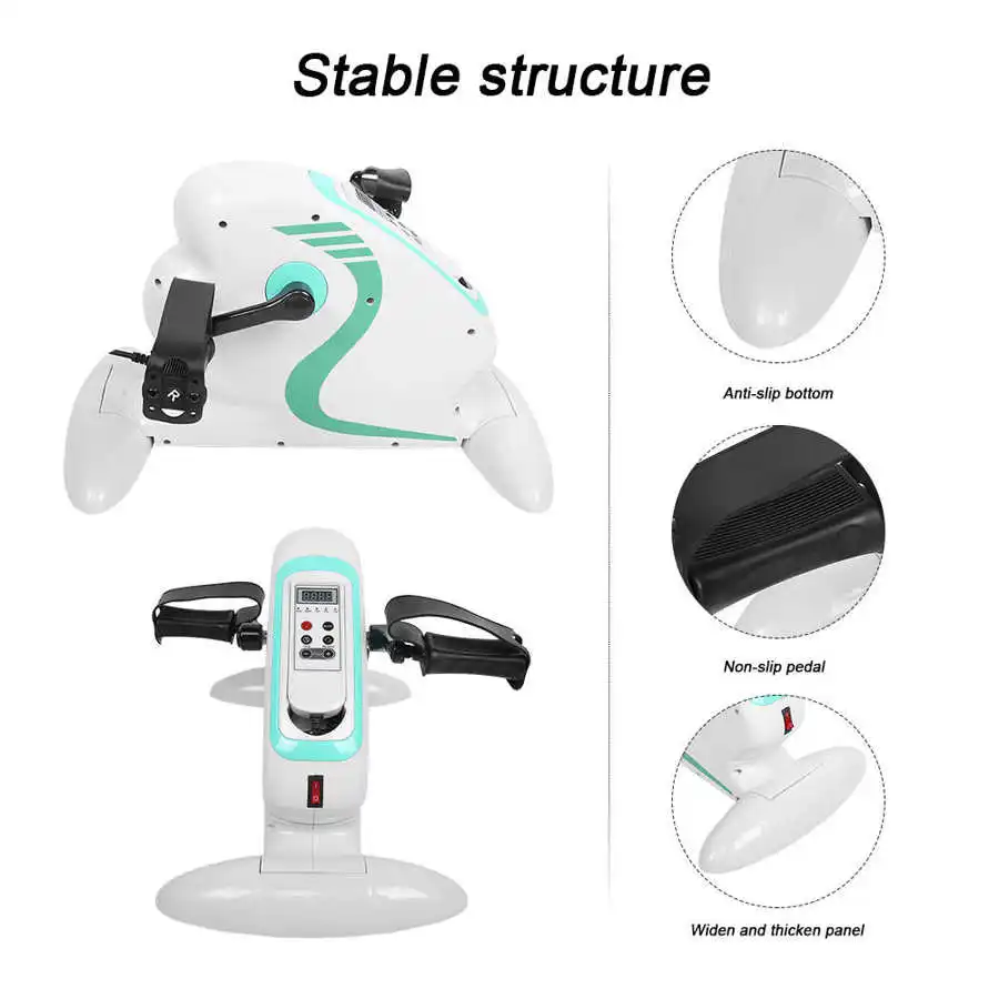 Electric Rehabilitation Machine Elderly Leg Arm Exercise Training Bike Body Recovery Fitness Slimming with LCD Screen EU Plug 4