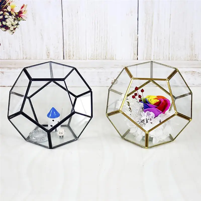 DIY Домашний офис свадебное украшение необычная стеклянная витрина Геометрическая суккулентная ваза стеклянный контейнер