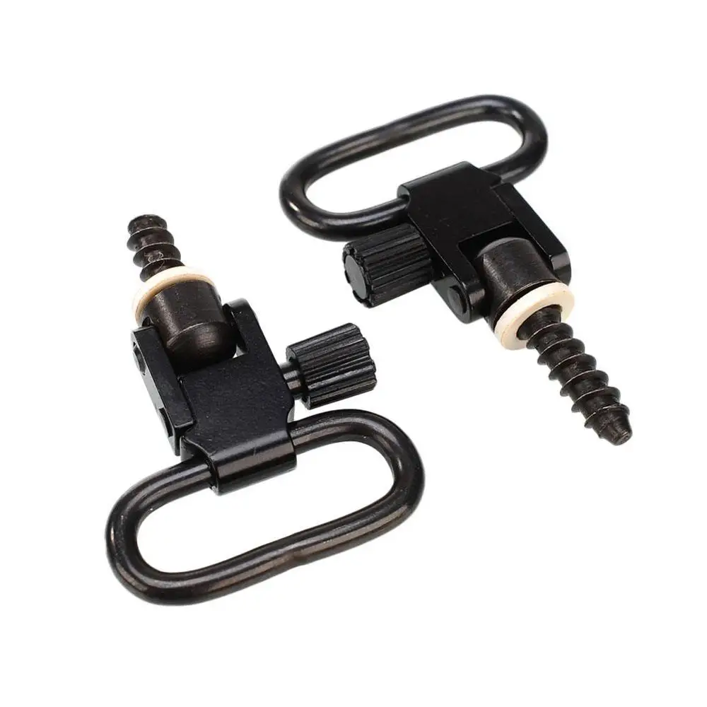 

2pcs Quick Separation Spiral Metal Wooden tray Practical Strap Ring For Gun Or Rifle Sports Hunting
