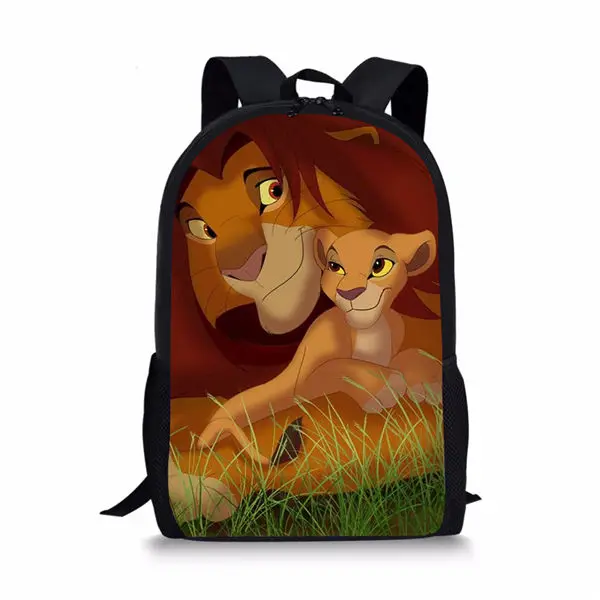 HaoYun Детский Школьный Рюкзак Kawaii The Lion King школьные сумки с рисунком героев мультфильмов, маленькие животные, комплект из 3 предметов, школьные сумки - Цвет: CDWX2812C
