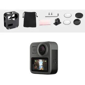 

1Set Housing Shell Case Aluminum Protective Cage with Lens Cap for Go-Pro Max L41E