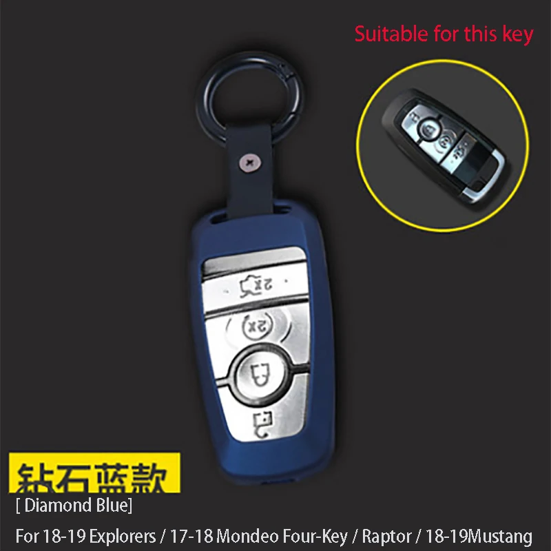 

for Ford Explorer Edge Mondeo Taurus Ecosport Key Case Modified Zinc Alloy Car Key Case