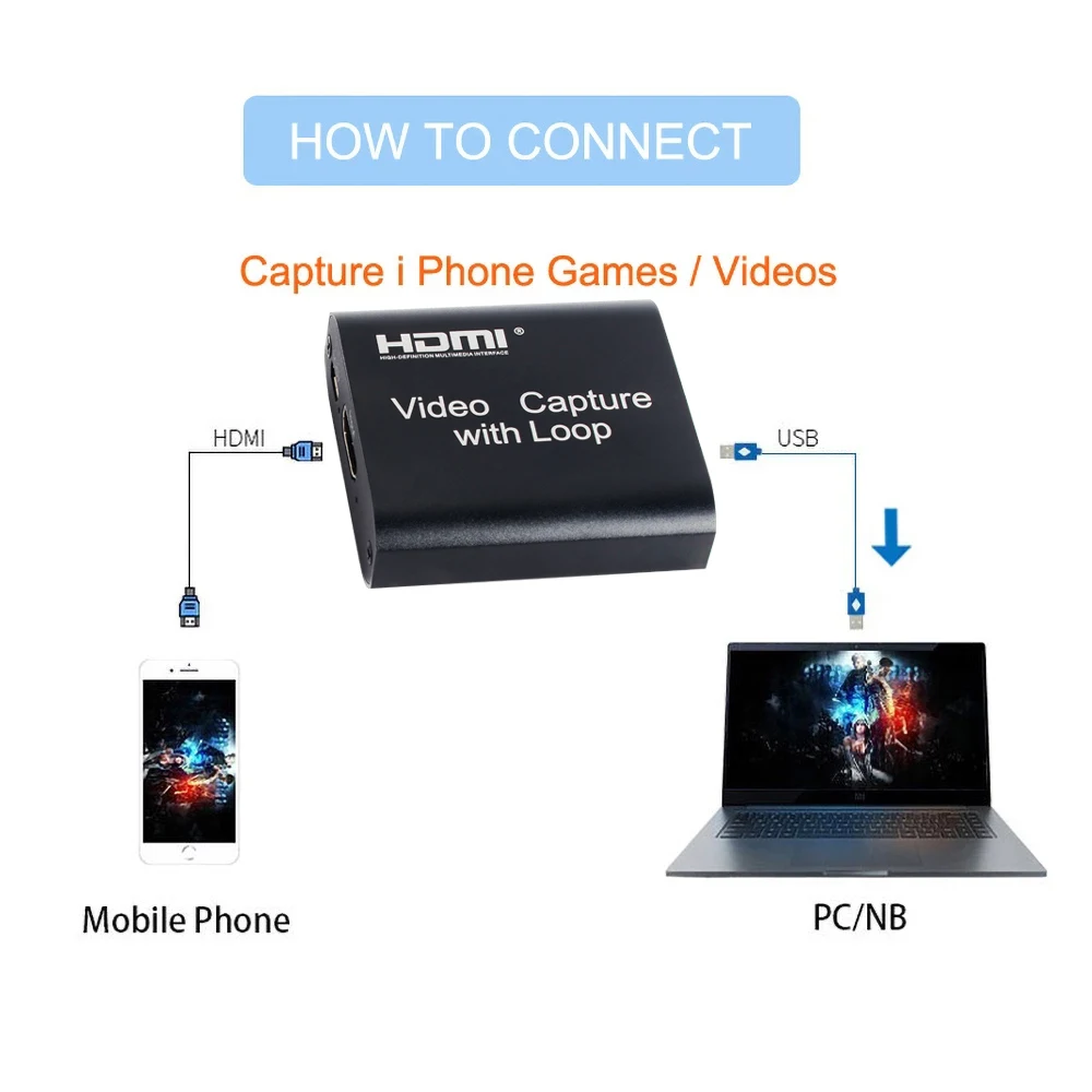 Boîtier d'enregistrement et diffusion en direct, USB 3.0, 1080p, 60fps,  HDMI 4K, carte d'acquisition, pour PS4, PS4, Switch, Ps5, caméra,  ordinateur portable - AliExpress