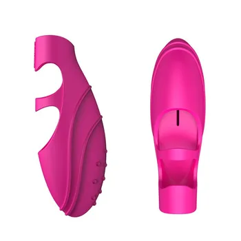 EXVOID Finger Vibrator Sex Toys for Women Lesbian Tongue Vibrators for Woman G-spot Massager Clitoris Stimulate Silicone 5