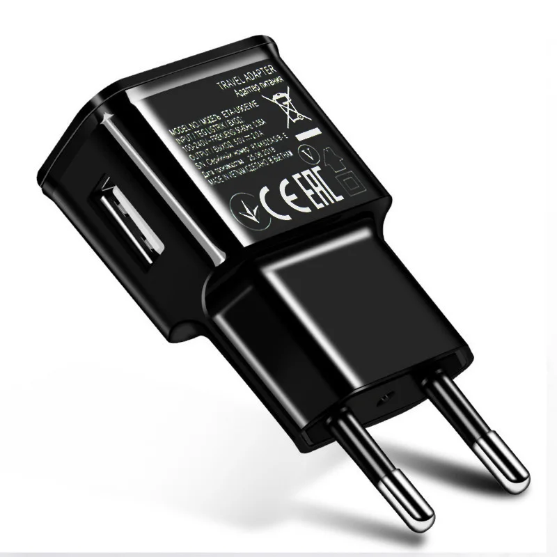 Universal USB Charger with Micro USB Cable - European Adapter