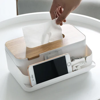 

Storage Tissue Box Living Room Remote Phone Snacks Storage Box Multifunctional Practical Simple Pumping Case