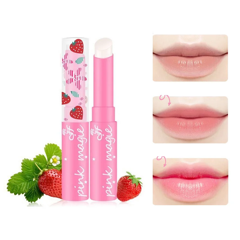 Увлажняющий бальзам для губ 1 шт. натуральная клубника стойкая губная помада