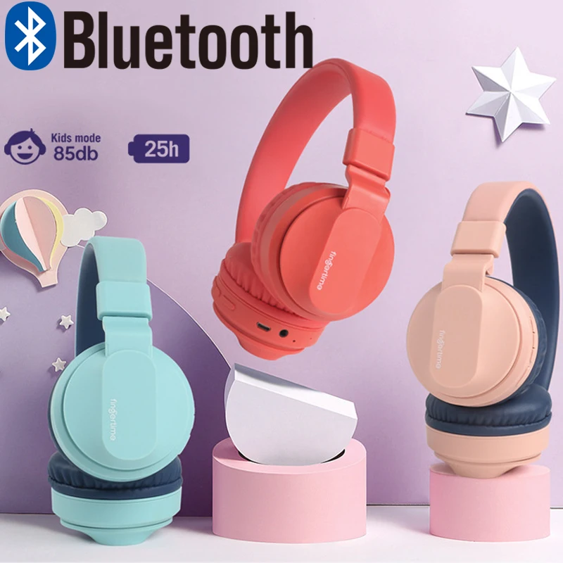Bluetooth 5 0 Headphone Over Ear Kids Headphones Foldable Wired Wireless Stereo Headset with Mic Support TF Card FM Model