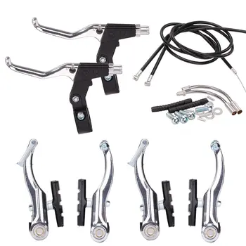 

Complete Mtb Alloy Bicycle Mountain Bike V Brake And Lever And Cable (Front + Rear) Set Brake Sensitivity