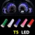 50 шт. Автомобильные Светодиодные Фонари T5 5050 1SMD Центральный Контроль Огни Цвет Белый Красный Синий Зеленый Розовый Фиолетовый Каждый 10 шт.