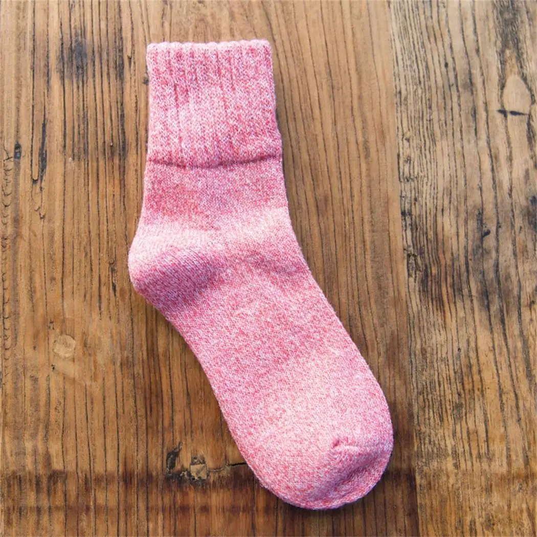 

Women Thick Winter Warm Breathable Sweat-absorbing Casual Solid Knit Socks Home, Daily Life Autumn,