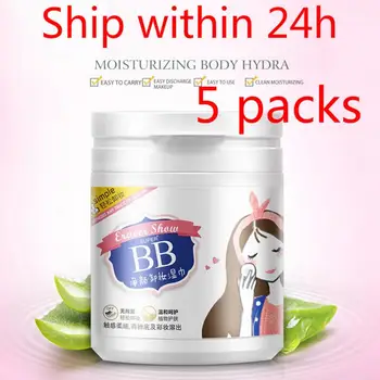 

5 pack 100pcs Portable 99% Disinfection Sterilize Disposable Disinfection Health Care face Cleaning Makeup remover Wet wipes