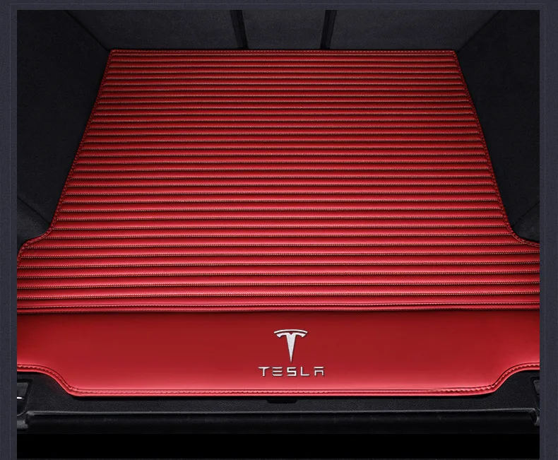 Только в 16-17-Tesla модель X коврик багажника полностью окруженный багажник Coaster Refit