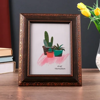 

Photo frame plastic 15x20 cm "Abundance" chocolate brown with gold 27x22 cm 4559888