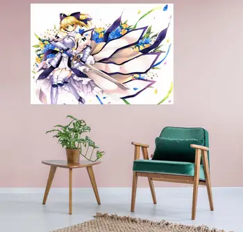

[Self-Adhesive] 3D Fate Stay Night 558 Japan Anime Wall Stickers Mural Decal Wall Murals AJ WALLPAPER Belly