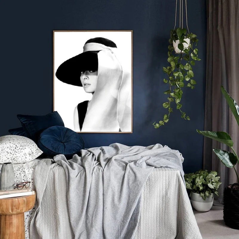 Audrey Hepburn Photography Canvas Painting Home Decor