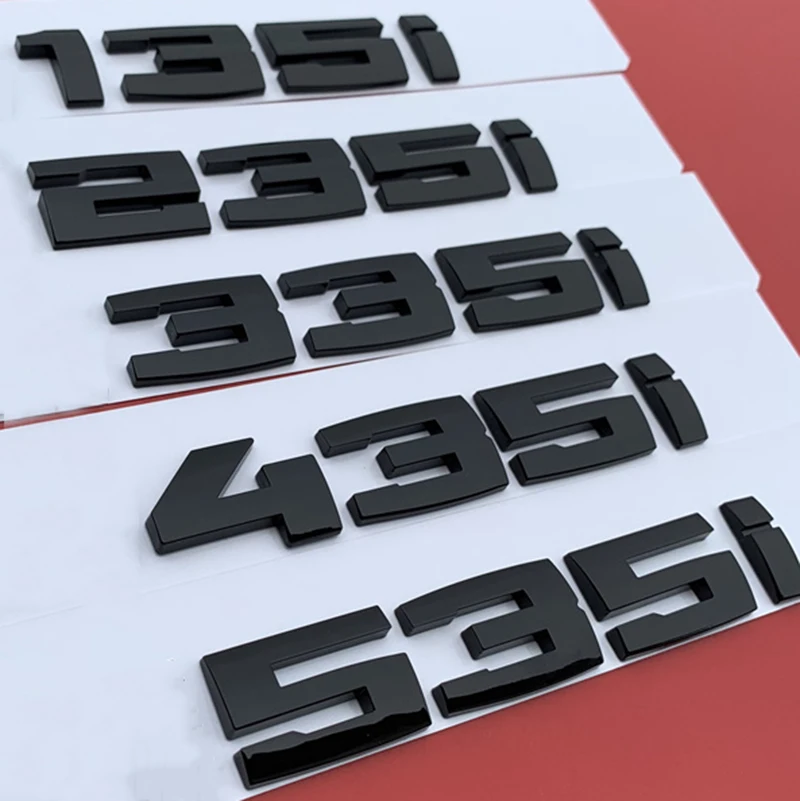 

Glossy Black Letter Number Emblem for BMW M M1 M2 M3 M4 M5 M6 M7 M8 X4M X5M X6M M540i M135i M335i M240i M550d M750Li Car Sticker