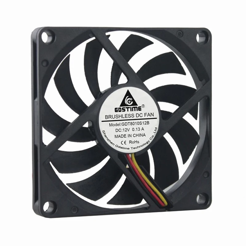 80mm 12v fan 3pin 2