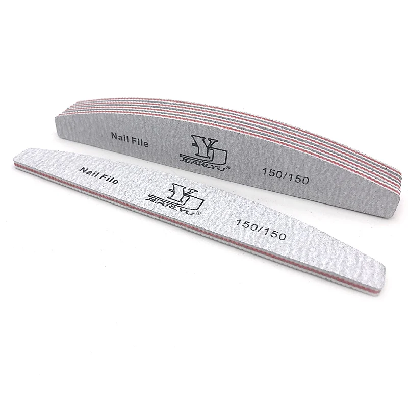 10pcs Nail File 80/100/150/180/240 Nail Buffer Professional Sandpaper Nail Gel Polish Files Strong Thick Mix Sanding Manicure To - Цвет: 150-150