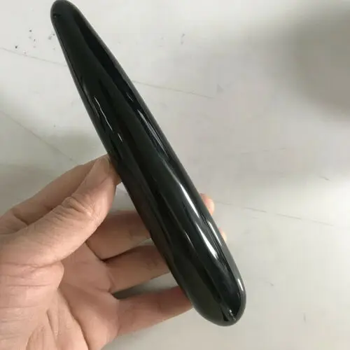 Natural obsidian crystal massage wand healing massager