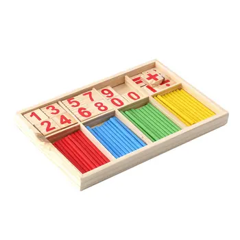 

Hot! 1PC Intelligence Great Toys Montessori Math Wooden Material Color Calculation Early Education Enlightenment Toy New Sale