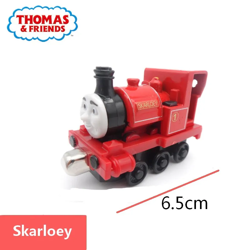 Thomas and Friends Strackmaster 1:43 Двойные головки Mighty Mac фиолетовый поезд модель сплава Магнитный трек мальчик игрушка подарок на день рождения - Цвет: Skarloey