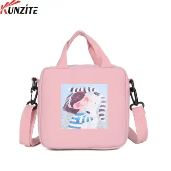 

Kunzite New personality fashion small bag cartoon character female bag personality one shoulder bag nylon material for female