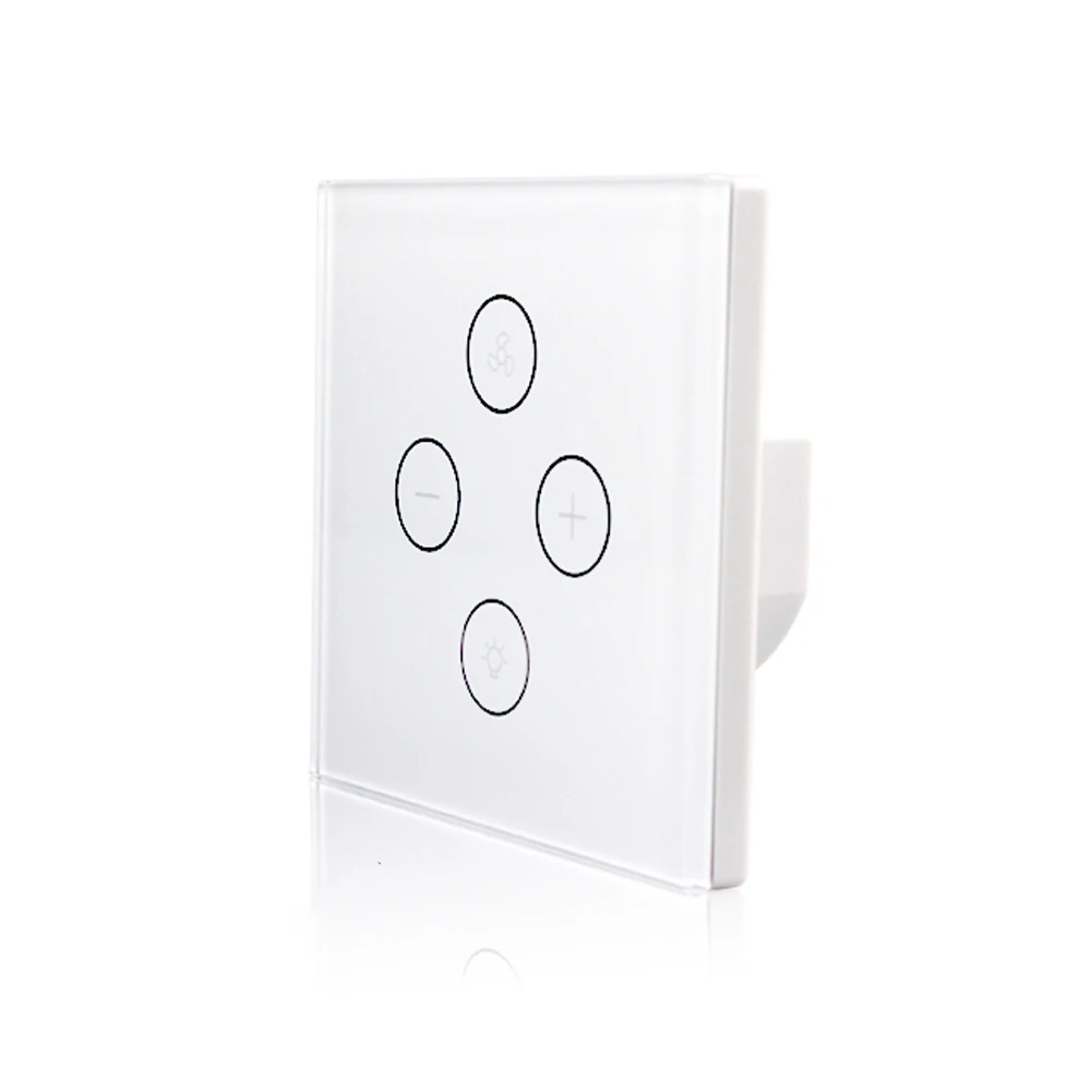 EU UK Type WiFi умный потолочный вентилятор, светильник, настенный выключатель Smart Life/Tuya APP, пульт дистанционного управления различными скоростями, работает с Alexa Echo Google Home - Цвет: EU UK Type